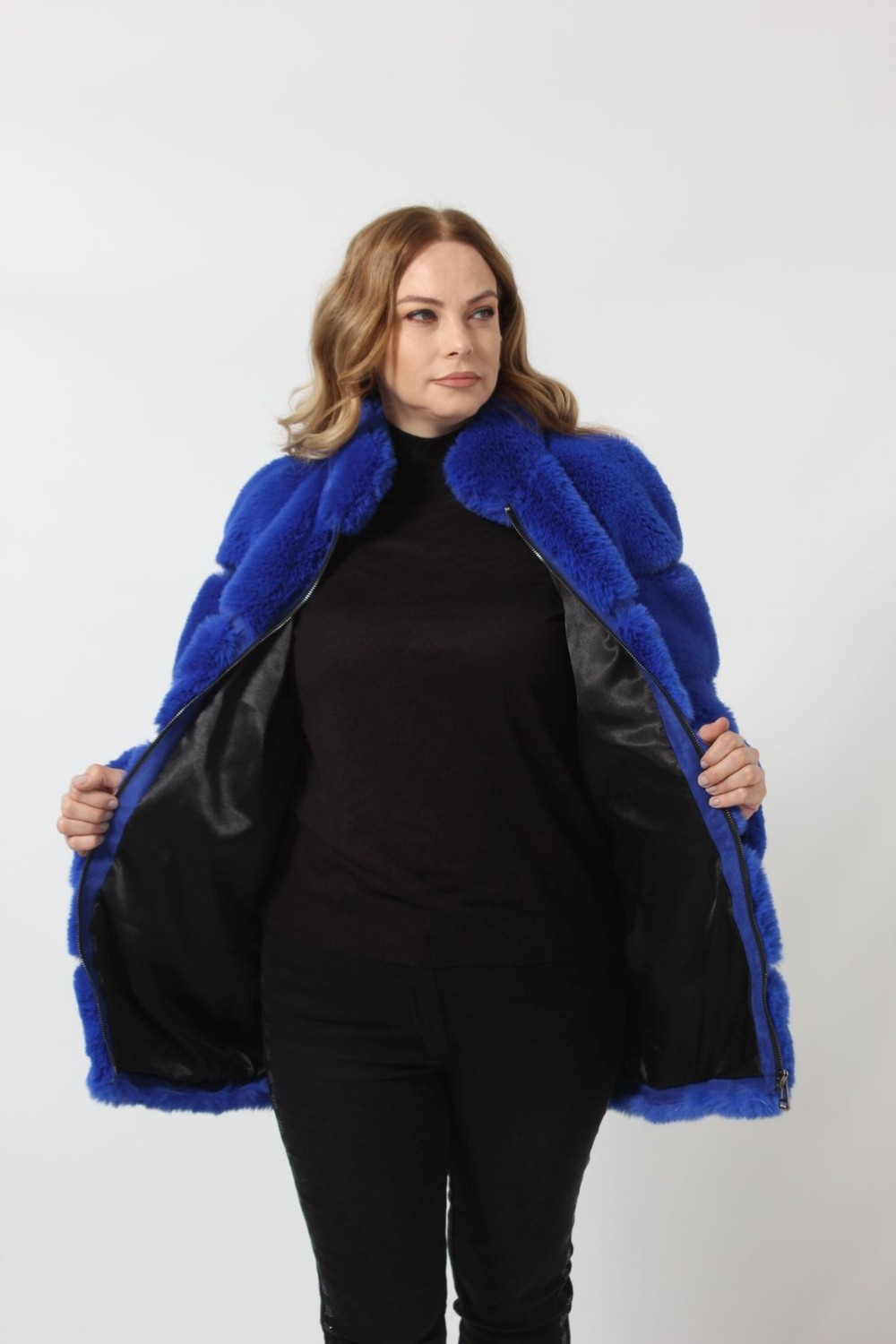 Moda Berray Tüylü Lüks Kaban görsel 2