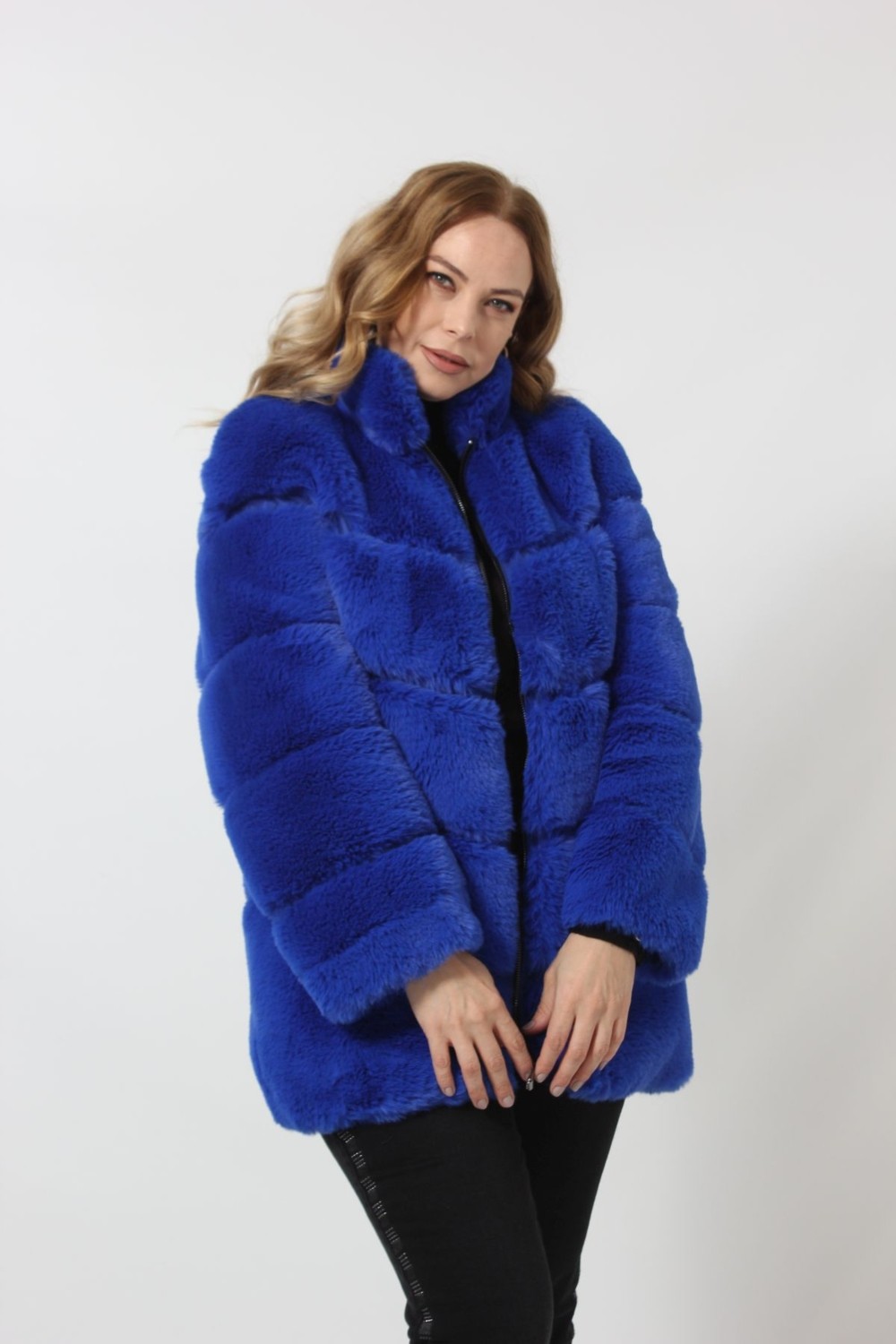 Moda Berray Tüylü Lüks Kaban görsel 3