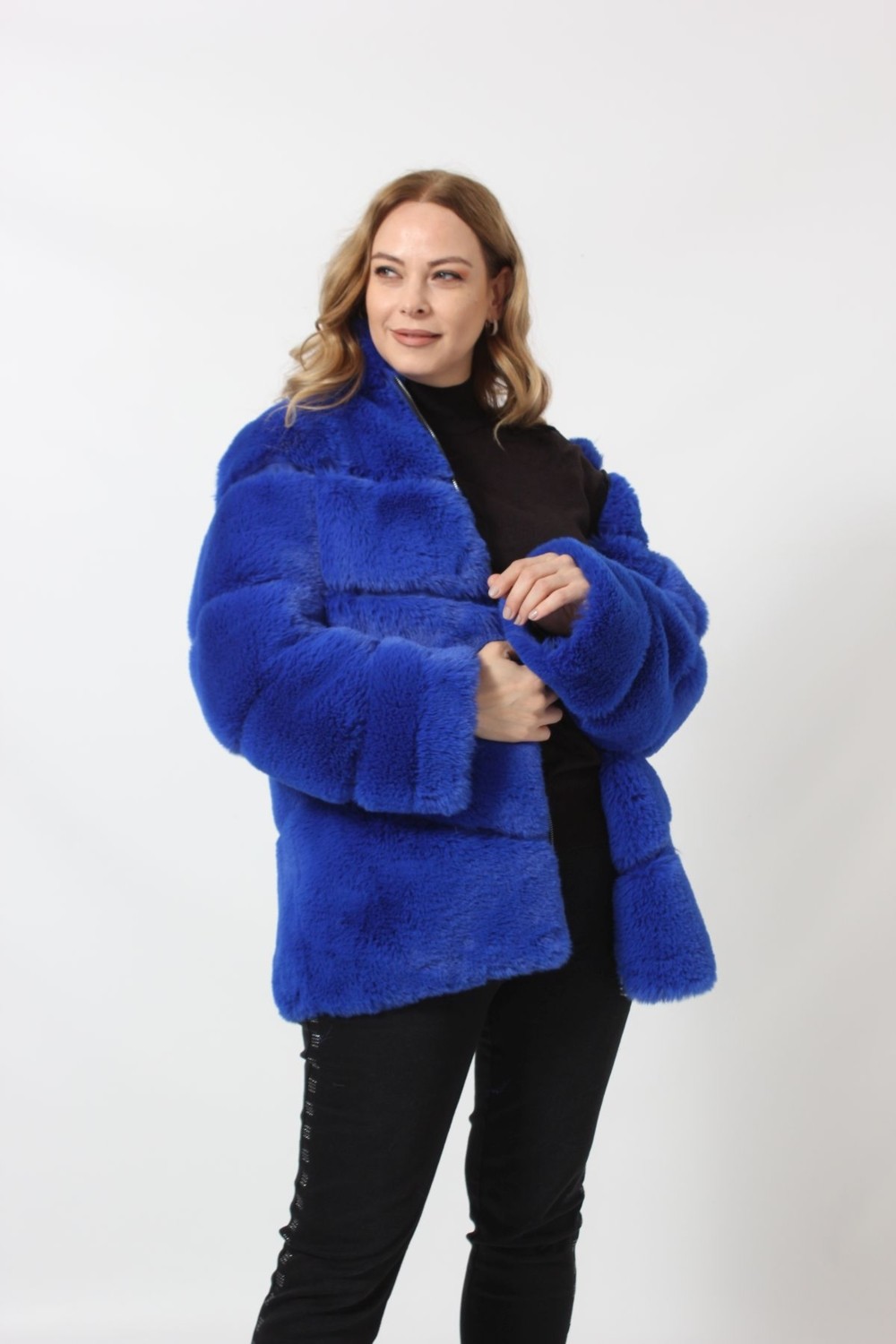 Moda Berray Tüylü Lüks Kaban görsel 4