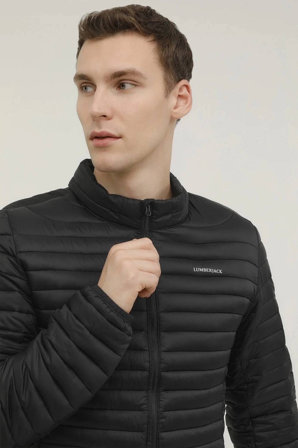 Lumberjack Perry Coat SSN21 Erkek Mont - Siyah görsel 3
