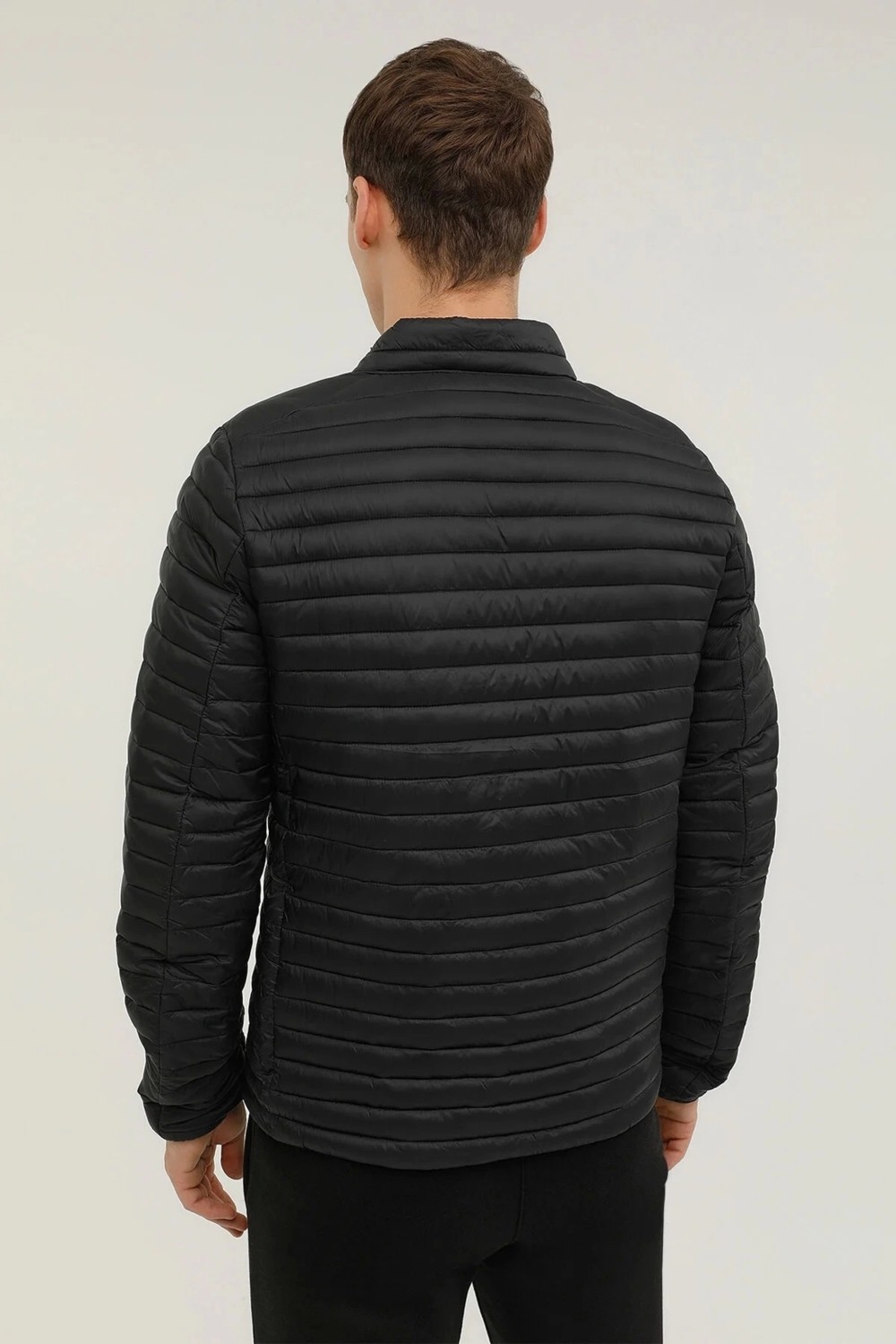 Lumberjack Perry Coat SSN21 Erkek Mont - Siyah görsel 4