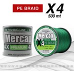 Mercan Pe Örgü Premium 4x Ip   500 M Yeşil  Misina
