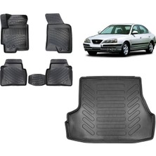 Team Car Hyundai Elantra 2006 Model 3D Bagaj Havuzu+3d Havuzlu Araca Özel Paspas Takımı