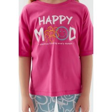 RolyPoly Happy Mood Açık Fuşya Kız Çocuk Bermuda Takım
