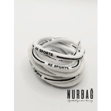 Nurbağ Dokuma Spor Ayakkabı Bağcık ( Ke Sports) Yazılı Polyester 100 cm 1 Çift BS87