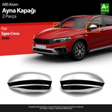 S-Dizayn Fiat Egea Cross Abs Krom Ayna Kapağı 2 Prç. 2020 Üzeri