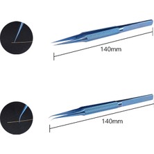 Sourcingasia 2 Adet Ium Alaşımlı Cımbız Profesyonel Bakım Aracı 0.15MM Kenar Hassas Parmak Ucu Cımbız (Yurt Dışından)