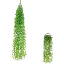 Fesleğen Çiçek Yapay Sarkan Sögüt Dalı 5 Dallı 100CM Lüks Aşırı Dolgun Sarkan