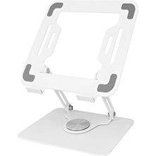ÇELİKWORK Katlanabilir Laptop&tablet Karbon Çelik/metal 360° Dönebilen Mekanizmalı Laptop Standı