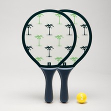 Decathlon Sandever Plaj Tenisi Raket Seti - Beyaz - Woody Racket