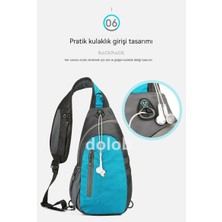 Dolob Yeni High-End Erkek Göğüs Çantası Çapraz-Uzun Moda Rahat Büyük Kapasiteli Su Geçirmez Çok Fonksiyonlu (Yurt Dışından)