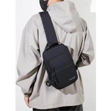 Love Home Yeni Erkek Göğüs Çantası Crossbody Çantası Omuz Çantası Büyük Kapasiteli Çanta Gündelik Çok Fonksiyonlu Sırt Çantası Su Geçirmez Göğüs Çantası (Yurt Dışından)
