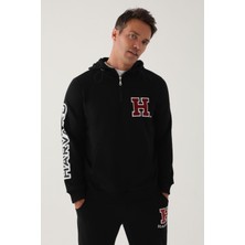 Harvard Siyah Erkek Sweatshirt