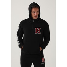 Harvard Siyah Erkek Sweatshirt