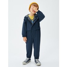 Koton Kapşonlu Paraşüt Tulum Manşetleri Lasitkli Pamuk Astarlı