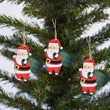 Ritzz Yılbaşı Ağaç Süsü Ahşap Noel Baba