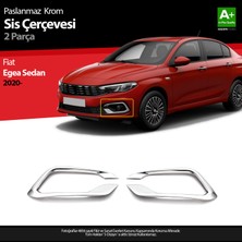 S-Dizayn Fiat Egea Sedan Krom Sis Çerçevesi 2 Parça 2020 Üzeri