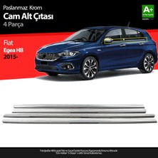 S-Dizayn Fiat Egea HB Krom Cam Çıtası 4 Prç. 2015 Üzeri