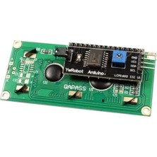 Robikit 2X16 LCD Ekran - I2C Lehimli Mavi Display