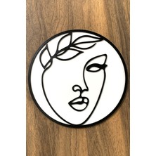 Meftun Ahşap Dizayn Minimalist Kadın Silueti Ahşap Tablo