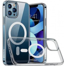 Bufalo Glass iPhone 11 MagSafe Case Şeffaf Sararmaz Darbe Önleyici Kılıf