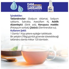 Dam Sakkarin.sıvı Tatlandırıcı. Zero 0 Kalori. Sukraloz Bazlı. Sofralık tatlandırıcı.Dam Medikal