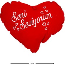 Lizpo Decor Seni Seviyorum Kalpli Yastık 30 cm