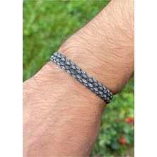 Kazzaze Unisex Gümüş Kazaziye Örgü Bileklik