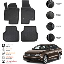 OtoLine Vw Jetta 2011 Sonrası 3D Havuzlu Paspas Otl