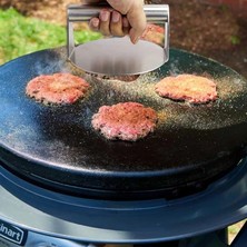 Wangchuang Kare S Burger Presi Burger Presi Patty Maker Paslanmaz Çelik Yapışmaz Profesyonel Isıya Dayanıklı Burger Smasher Kalbur (Yurt Dışından)