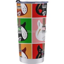 Wangchuang 20 Oz Reçel Gitar Seyahat Kahve Kupa 20 Oz Araba Bardak Çay Kahve Su Kupa Mühür Kapaklı Gitar Mod Brit Pop Pop Art (Yurt Dışından)