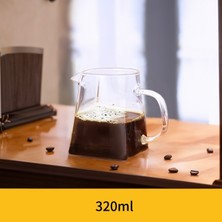 Wangchuang 320 ml Paracıty 270/410 ml Şeffaf Yüksek Borosilikat Cam Kahve Fincanı Kahve ve Süt Çay Kulplu Fincan Ev Kahve Seti (Yurt Dışından)