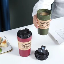 Wangchuang 01 420 ml Rahat Fincan Yaratıcı Plastik Kupalar Kahve Içecek Çay Sızdırmaz Su Kapaklı Bardak Ofis Çalışanı Ofis Süt Çay Kahve Fincanı (Yurt Dışından)