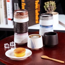 Wangchuang Stil 3 200ML Jıa Guı Luo Seramik 200ML Kahve Fincanları Japon Tarzı Büyük Kapasiteli Seramik Çay Bardağı Porselen Çay Fincanları G093 (Yurt Dışından)