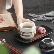 Wangchuang 200 ml Japon Tarzı Çay Fincanı Su Bardağı Süt Kahve Seramik Kupa Yaratıcı Yuvarlak Alt Fincan El-Boyalı Öğleden Sonra Çay Bardağı 2022 Yeni (Yurt Dışından)