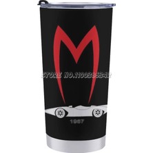 Wangchuang 20 Oz Mach 5 1967 20 Oz Araba Fincan Seyahat Kahve Kupa Paslanmaz Çelik Yalıtımlı Kahve Içecek Çay Bardağı Mach 5 Racer x Anime (Yurt Dışından)