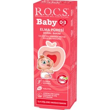 Rocs Baby Elma Püresi Tadında Florürsüz Diş Macunu 35 ml - 0-3 Yaş