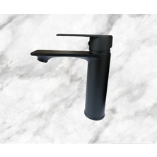 İsaoğlu Siyah Lavabo Bataryası Siyah Lavabo Musluğu Yüksek Banyo Lavabo Armatür