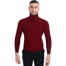 Cengiz İnler Tam Balıkçı Kalın Fitil Slim Fit Erkek Triko