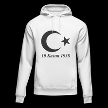 Ömba Spor 10 Kasım Özel Kapşonlu Baskılı Sweatshırt