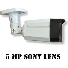 qromax 4 Kameralı Set - Insan Yüz ve Hareket Algılayan 1080P 5mp Sony Lens Güvenlik Kamerası Seti 7808