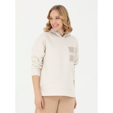 U.S. Polo Assn. Kapüşon Taş Kadın Sweatshirt Nasıt