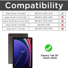 SPHONE Samsung Galaxy Tab S9 11INÇ X710 Uyumlu Tablet Kılıf Clear Şeffaf Dört Köşe Korumalı Esnek Silikon