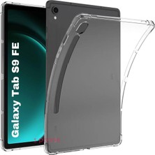 SPHONE Samsung Galaxy Tab S9 Fe 11INÇ X510 Uyumlu Tablet Kılıf Clear Şeffaf Dört Köşe Koruma Esnek Silikon