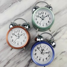 Safety1 3 Inçlik Metal Zilli Dijital Çalar Saat, Başucu Büyük Hacimli Sessiz Saat, Öğrencilerin Uyanması Için Küçük Çalar Saat (Yeşil Yuvarlak Şekil) (Yurt Dışından)