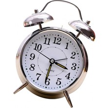Safety1 4 Inç Tıklamayan Klasik Analog Gece / Masaüstü Çalar Saat (Yurt Dışından)