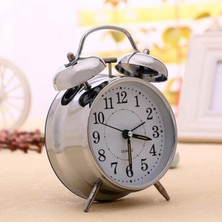Safety1 4 Inç Tıklamayan Klasik Analog Gece / Masaüstü Çalar Saat (Yurt Dışından)