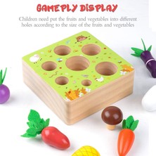 Hermoso Meyve Sebze Eşleştirme Oyunu Oyuncaklar Çocuklar Hasat Havuç Çiftliği (Yurt Dışından)