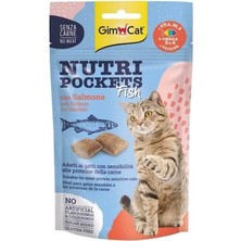 Gimcat Nutri Pockets Somon Balıklı Kedi Ödül Maması 60 gr
