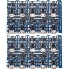 Teenspirit 20 Adet 5V Mini USB 1A 18650 TP4056 Lityum Pil Şarj Kartı Korumalı Şarj Modülü (Yurt Dışından)